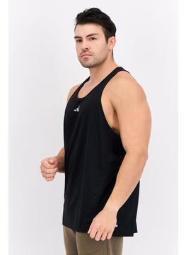 Adidas Men Sportswear Fit Sleeveless Training Vest, Black  - Image 2