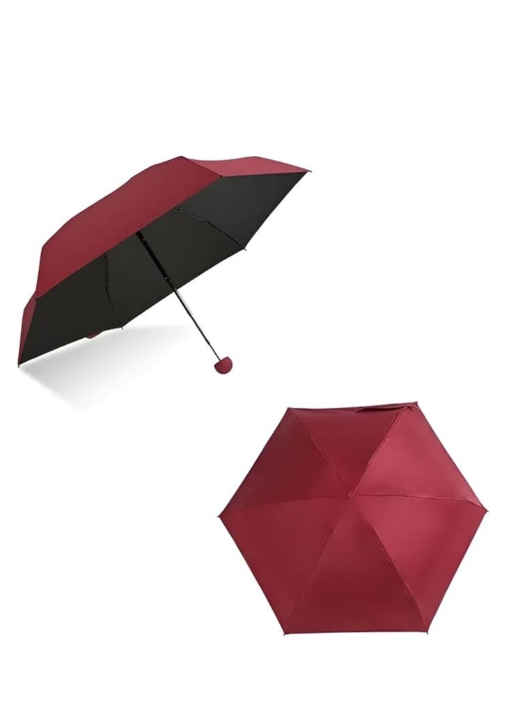 Plan A - Pocket Size Folding Travel Umbrella – Compact Lightweight Sun Rain Umbrella with UV Protection, Compact Capsule Design, Suitable for Kids, Women, Men, Windproof for Commuting and Daily Use - Image 1