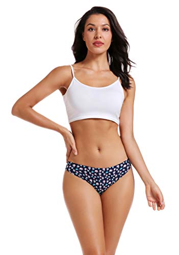 voenxe Seamless Women Underwear Thongs,No Show Ladies Thong,No Line Breathable Comfortable Panties Undies for Women 5-Pack - Image 4