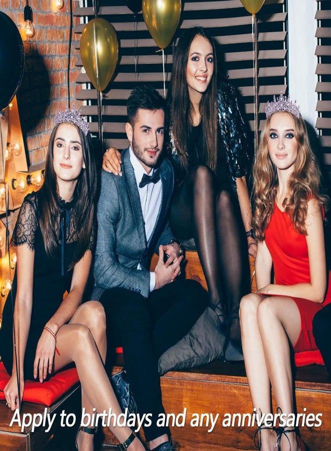 VELSCRUN Purple Crystal Birthday Tiara Crowns for Women Girls It's My Birthday Sash Queen Girls Princess Crown with Combs Happy Birth Party Decorations Mom Sisters Birth Gift Hair Accessories - Image 5