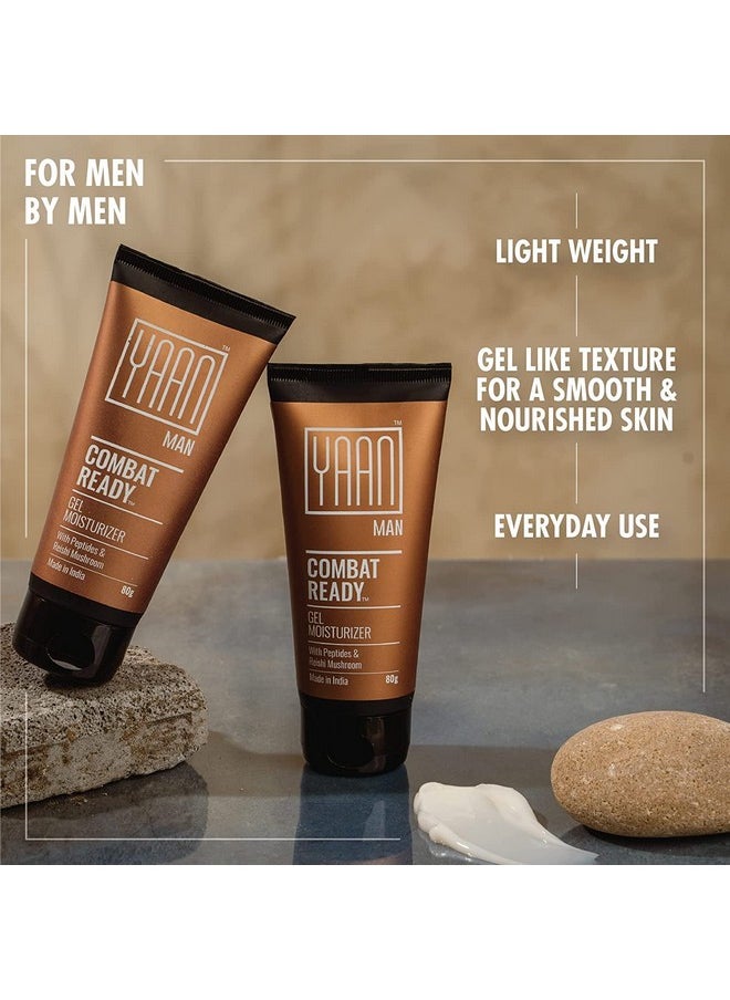 Yaan Man - Gel Moisturizer For Men, 80G | Anti-Ageing & Anti-Pollution | Hydrating And Light Weight, Non Sticky | With Peptides And Reshi Mushroom - Image 1