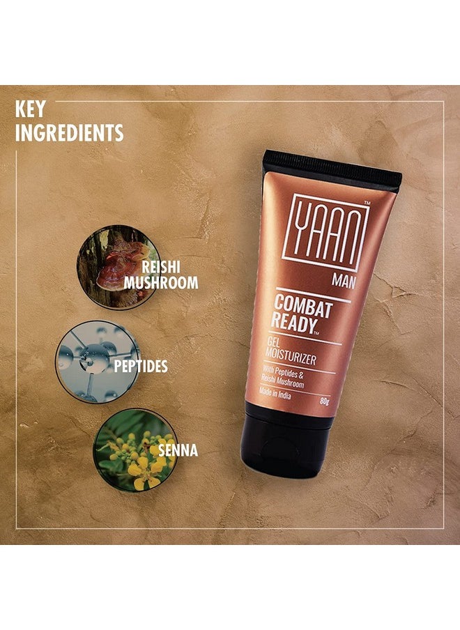 Yaan Man - Gel Moisturizer For Men, 80G | Anti-Ageing & Anti-Pollution | Hydrating And Light Weight, Non Sticky | With Peptides And Reshi Mushroom - Image 1