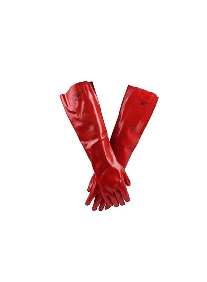 KNP KNP Chemical Resistant Gloves are designed to provide superior protection against a wide range of chemicals ensuring safety in various industrial and laboratory environments.  - Image 1