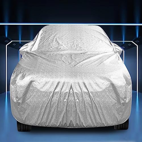 Auto Hub Waterproof Car Cover Compatible with Maruti Dzire (Model: 2017-Till Date) with Mirror & Antenna Pocket, Soft Cotton Lining, Waterproof Dzire Car Cover- Metallic Silver - Image 2