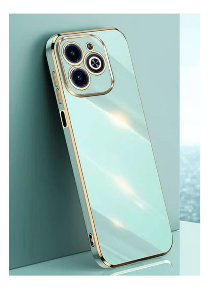 Infinix Hot 40i 4G Mobile Phone Case Cover, Luxury Plating Soft Back Cover, Raised Full Camera Protection