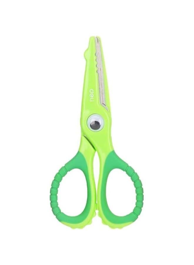 Deli School Scissors, Green, 134 mm