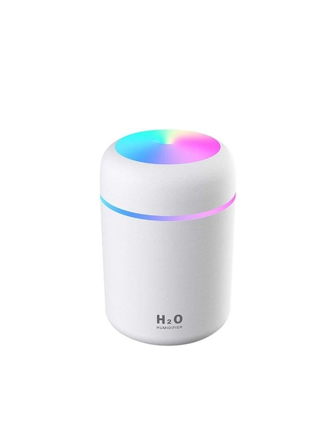 Denx Ultrasonic Mini Tank Humidifier with USB and Aroma Diffuser, Essential Oil Diffuser Electric Air Humidifier with 7 Colors LED Light - Image 2