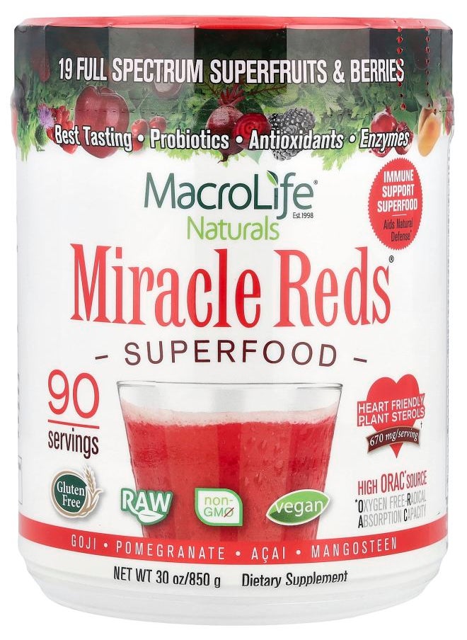 Miracle Reds® Superfood GojiPomegranateAcaiMangosteen 30 oz (850 g) - pzsku/ZD1247EDE402D67197035Z/45/_/1730767257/93517246-6d3a-4b1a-94a1-60b185804b52