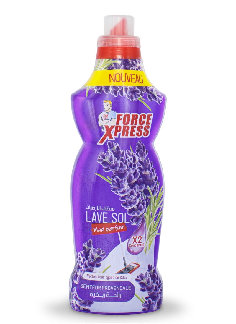 Force Xpress Floor Cleaner Provençal Scent X2Concentrate 1L  - Image 1