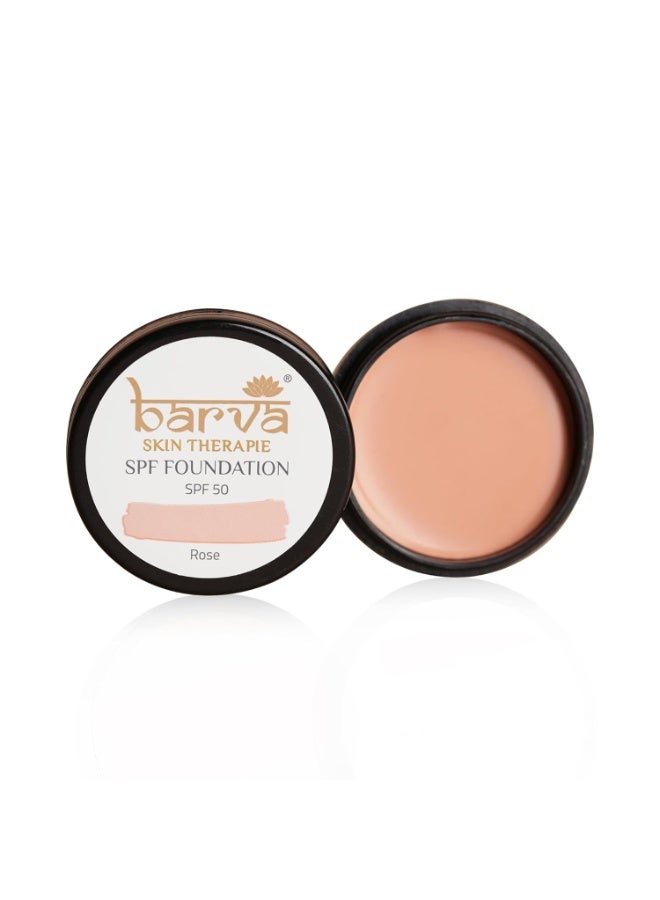 Barva SPF 50, 2 in 1 Cream Foundation and Concealer, Perfect for Indian Skin Tones, 9g (Rose) - Image 2