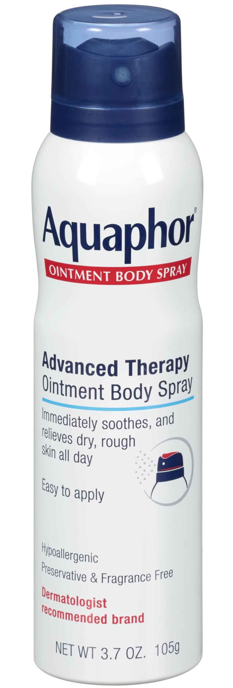 Aquaphor Ointment Body Spray - Moisturizes and Heals Dry, Rough Skin - 3.7 oz. Spray Can, 4 Pack - Image 2