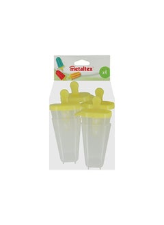 Metaltex Ice Lolly Moulds, Set of 4, Multi-Colour, 10 cm Popsicle Molds Ice Pop Molds Popsicle Mold Reusable Easy-Release Ice Pop Maker Popsicle Mold Lollipop mold ice cream molds  - Image 3