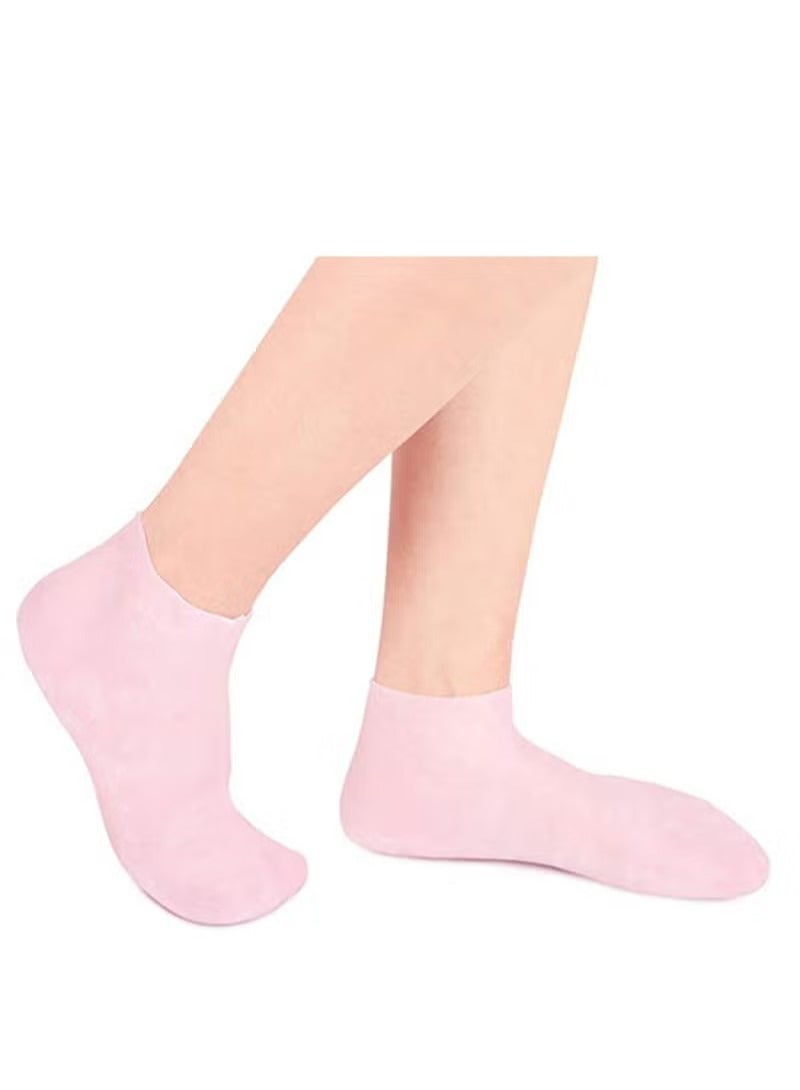Smooth, Moisturizing Socks Set Gel Spa Gloves Skin Care Socks, for Moisturize Soften Repairing Hands Feet Callus Remover, Gifts for Friends and Families - Image 3