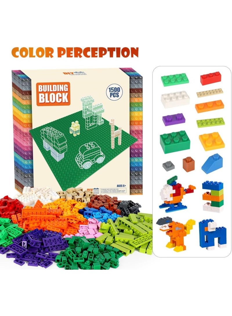 Lekebaby Classic 1500 Pieces Building Bricks Kit Basic Brick Set Classic Colors for Kids Creative Play, Compatible with All Major Brands, Gifts Educational Toy for Boys Girls 6 Years Old and Up - Image 5