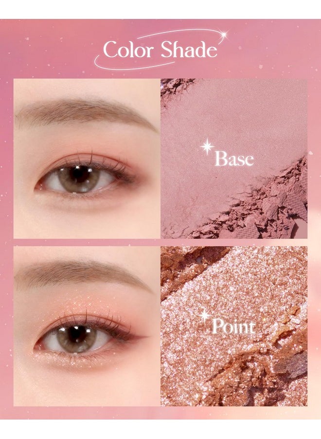 AMTS - Moon Collection Eyeshadow Dual Color Matte & Glitter Eye Shadow Palette High Pigmentation,Safe Ingredients, Suitable For Sensitive Skin, And Versatile Makeup Looks (Aurora) - Image 1