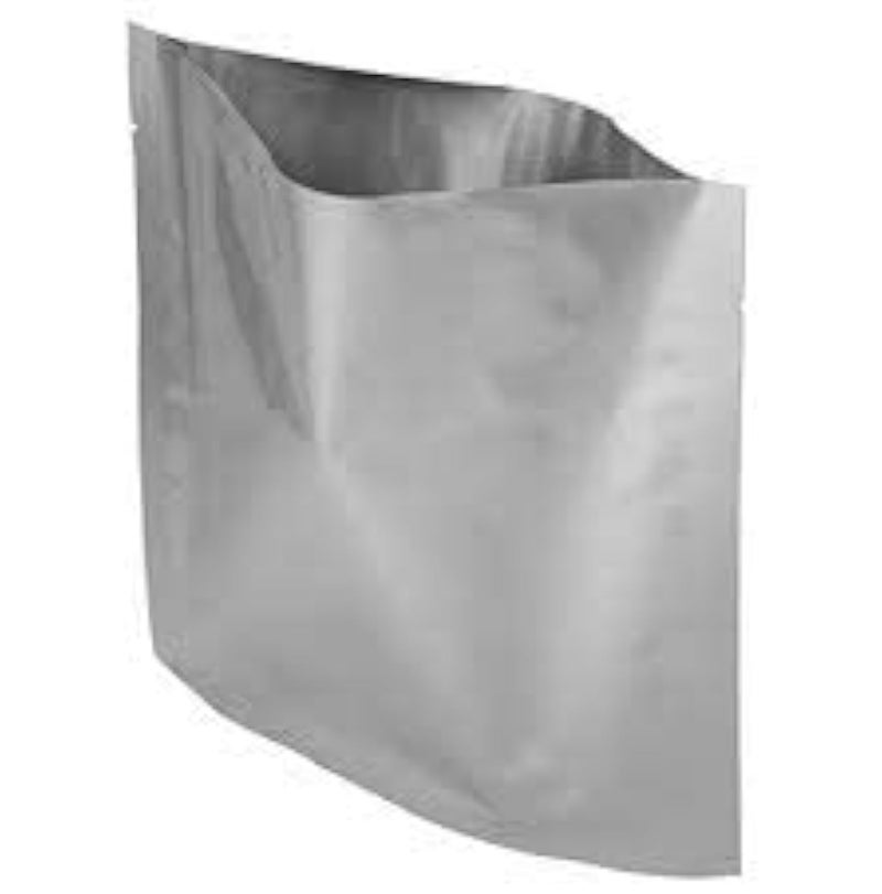 Amit Marketing Aluminium Silver Foil Pouch – 100 Pcs | Heat Sealable Reusable Stand Up Mylar Bags | Moisture Proof & Food Safe Packaging Pouches for Snacks, Spices & Storage - 100gm (4X6 Size) - Image 4