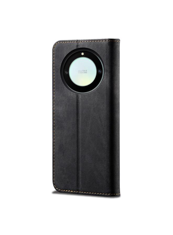 اس-توب جراب هاتف Honor X40 من الجلد بنسيج الدنيم - Image 3