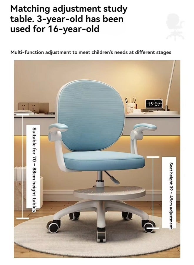 Generic Kids Desk Chair Height Adjustable Chair Ergonomic Chair Kids Office Chair Kids Computer Chair Breathable mesh and high Rebound Sponge Material for Families Schools and Offices  - Image 4