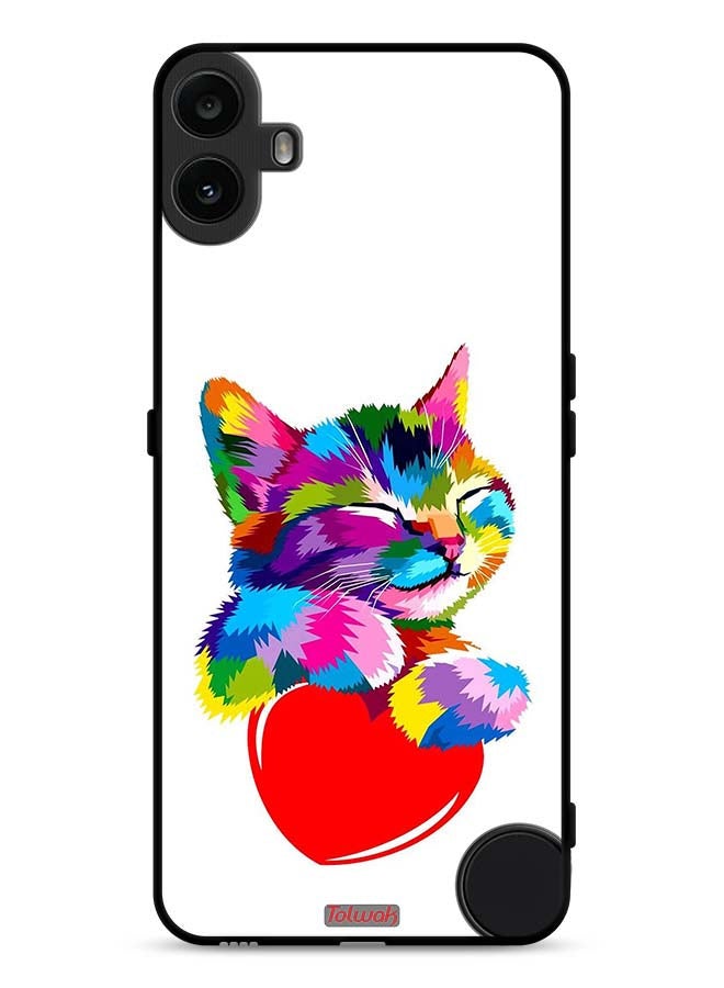 Tolwak Nothing CMF Phone 1 Protective Case Cover Colourful Kitten - Image 1