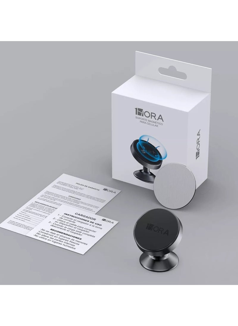 1Hora Magnetic Phone Holder – 360° Rotating Car Mount, Strong Adhesive Dashboard Stand, Universal Compatible for iPhone, Samsung, and All Smartphones  - Image 4