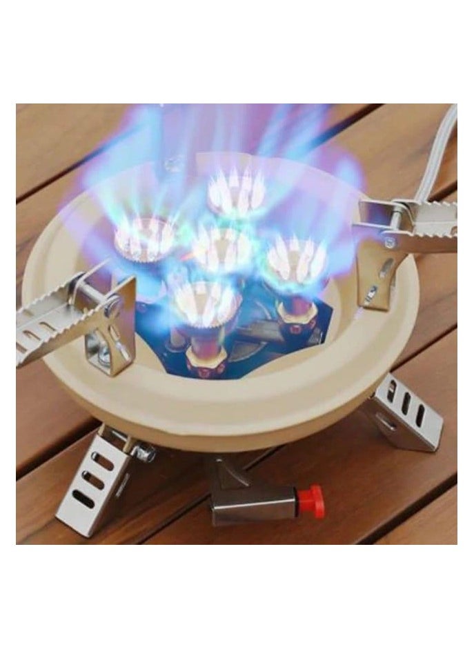 Generic High Power Travel Folding Portable Gas Stove 16KW 5 Core Cassette Oven  - Image 3
