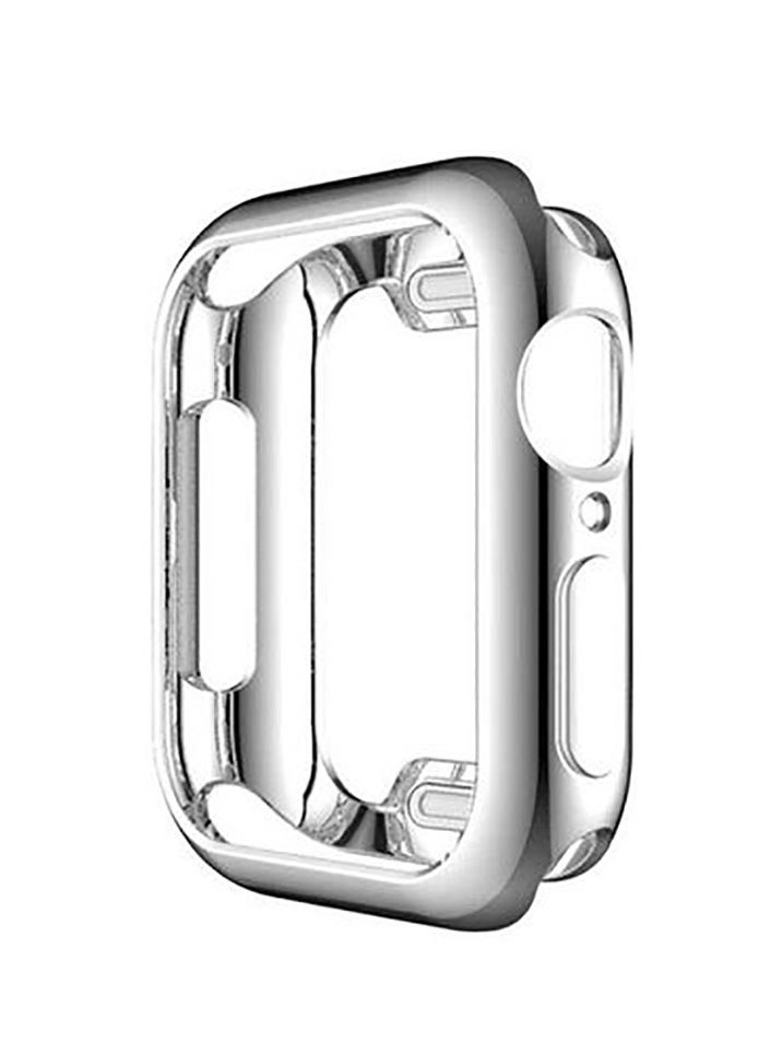Silicon Cover For Apple Watch Series 7 & 8 41mm - Silver - Image 1