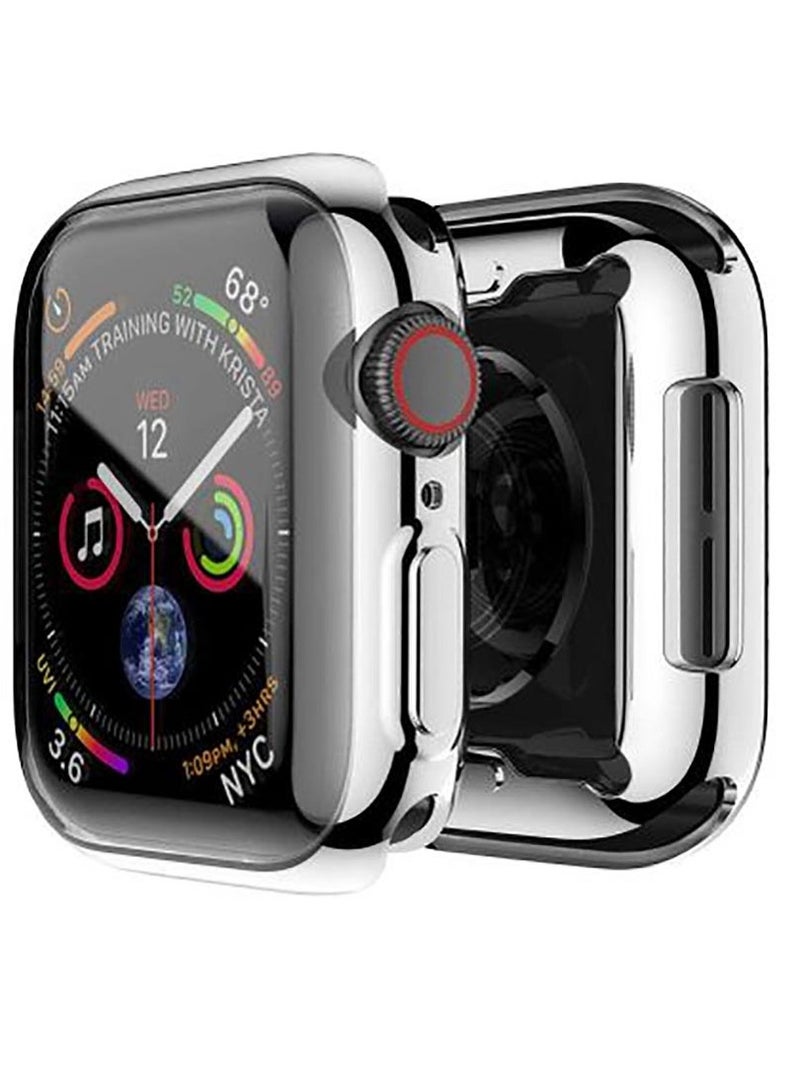 Silicon Cover For Apple Watch Series 7 & 8 41mm - Silver - Image 2