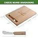 Miicol Wood Charcuterie Board Monogram Cheese Board 10 Inch Personalized Initial Cutting Board with Spreader Unique Housewarming Gift Ideal for Kitchen Home Letter K - Image 2