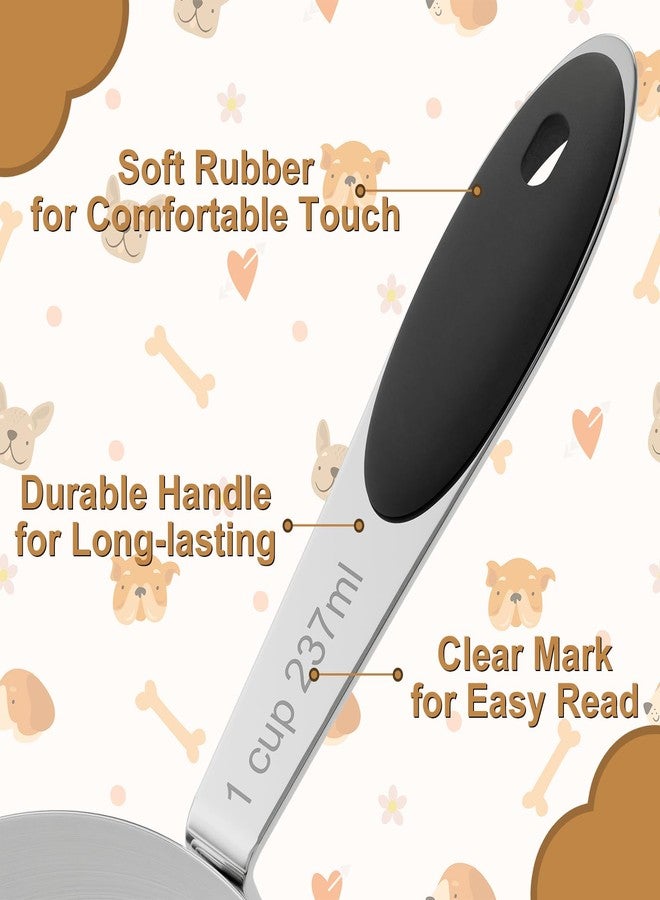 LEIFENY 1/2 Cup Dog Food Scoop, Stainless Steel Scooper for Feeding Pet, Cat, Dog, Rabbit, Bird, Long Handle, Dishwasher Safe - Image 4