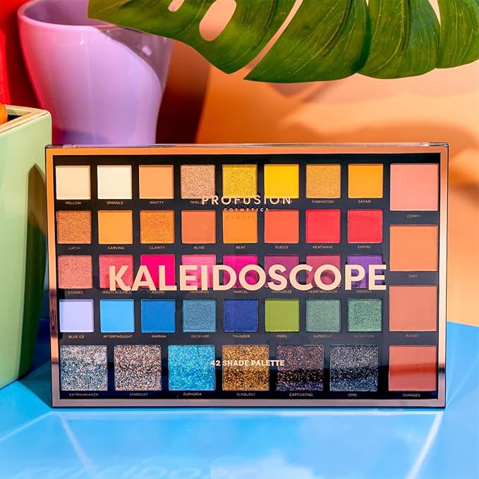 Profusion Cosmetics باليت ظلال العيون بروفيوجن كوزمتيكس مونسون 42 لون غير لامع ساتيني لامع معدني نود دخاني - Image 5