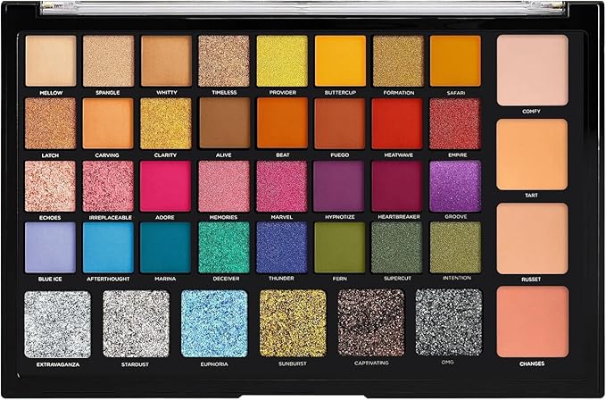 Profusion Cosmetics باليت ظلال العيون بروفيوجن كوزمتيكس مونسون 42 لون غير لامع ساتيني لامع معدني نود دخاني - Image 1