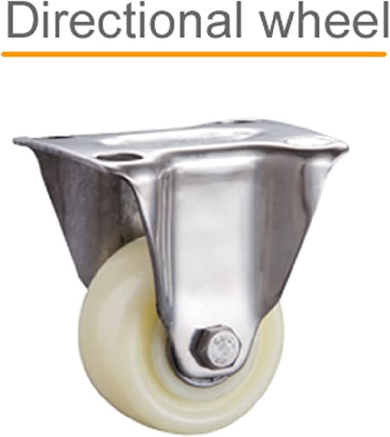 Directional 1 5 Inch 304 Stainless Steel Casters Wheels High Load Bearing Industrial Nylon Wheel - Image 3