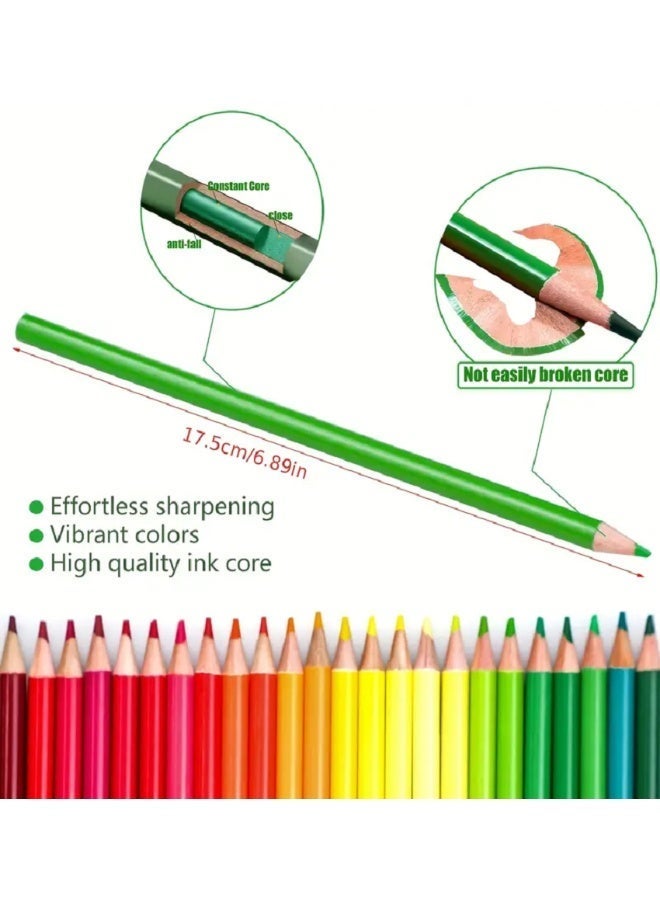 Brutfuner Colored Pencils: 72 Oil-based Drawing Pencils for Coloring Books  Sketching Blending Shading, Durable Soft Core Color Pencils Set Gift for Artist, Adults Kids Beginners - Image 2