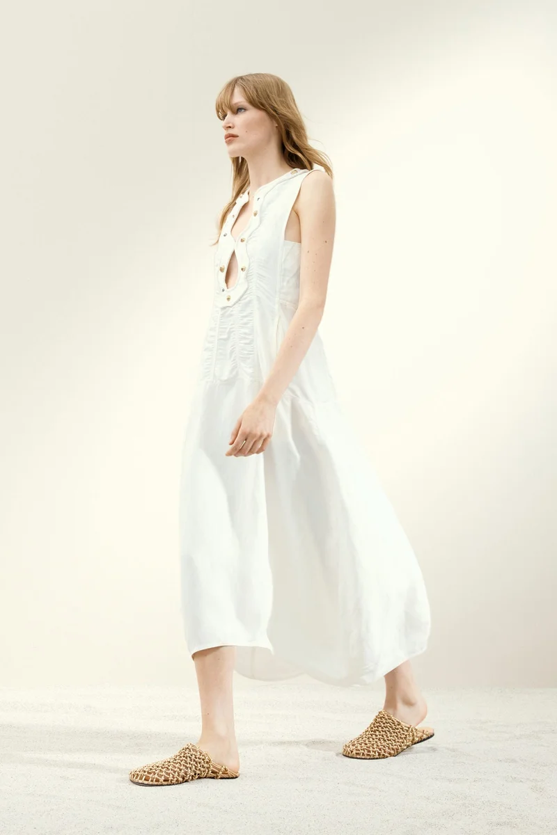 H&M A-line studded dress