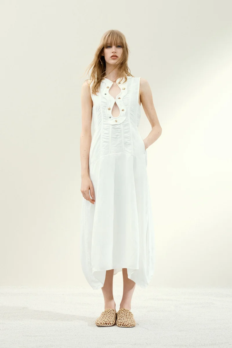 H&M A-line studded dress