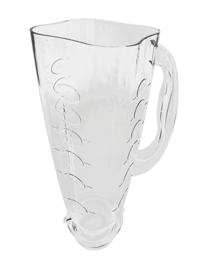 WuYan Replacement 5 Cup Clover Shape Plastic Blender Jar Assembly With Blade, Gasket, Base, Lid，Compatible with Oster Classic Series Blender and Osterizer blender (white lid+ blade set, Plastic) - Image 2