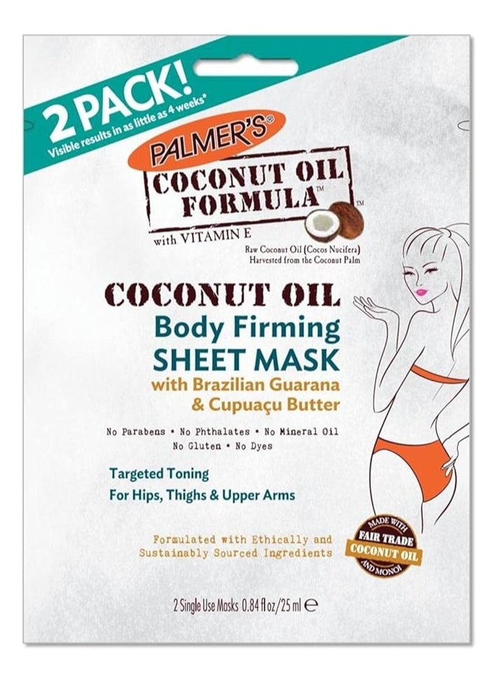 PALMER'S - Palmer's Coconut Oil Formula Body Firming Sheet Mask - Image 1