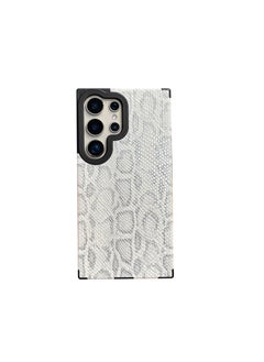 General Suitable for Samsung S25 Ultra simple snakeskin mobile phone case, lightweight anti-fall protective case, fashion personality design, business style texture  - Image 1
