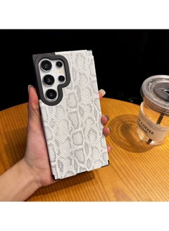 General Suitable for Samsung S25 Ultra simple snakeskin mobile phone case, lightweight anti-fall protective case, fashion personality design, business style texture  - Image 2