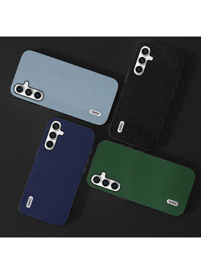 اس-توب جراب لهاتف Samsung Galaxy A24 4G ABEEL جراب هاتف Mino من الجلد الأصلي بحافة سوداء - Image 5