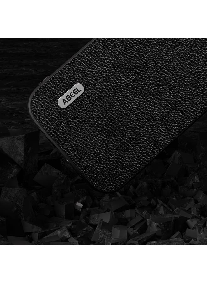 اس-توب جراب لهاتف Samsung Galaxy A24 4G ABEEL جراب هاتف Mino من الجلد الأصلي بحافة سوداء - Image 3