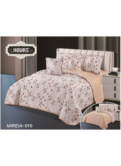 Hours Compressed double-sided floral bed comforter set, 6 pieces, size 240 * 220 cm  - Image 1