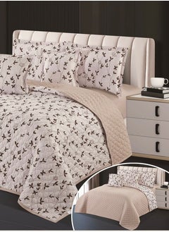 Hours Compressed double-sided floral bed comforter set, 6 pieces, size 240 * 220 cm  - Image 2