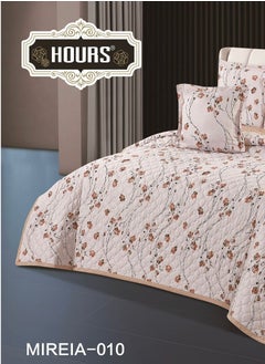 Hours Compressed double-sided floral bed comforter set, 6 pieces, size 240 * 220 cm  - Image 3