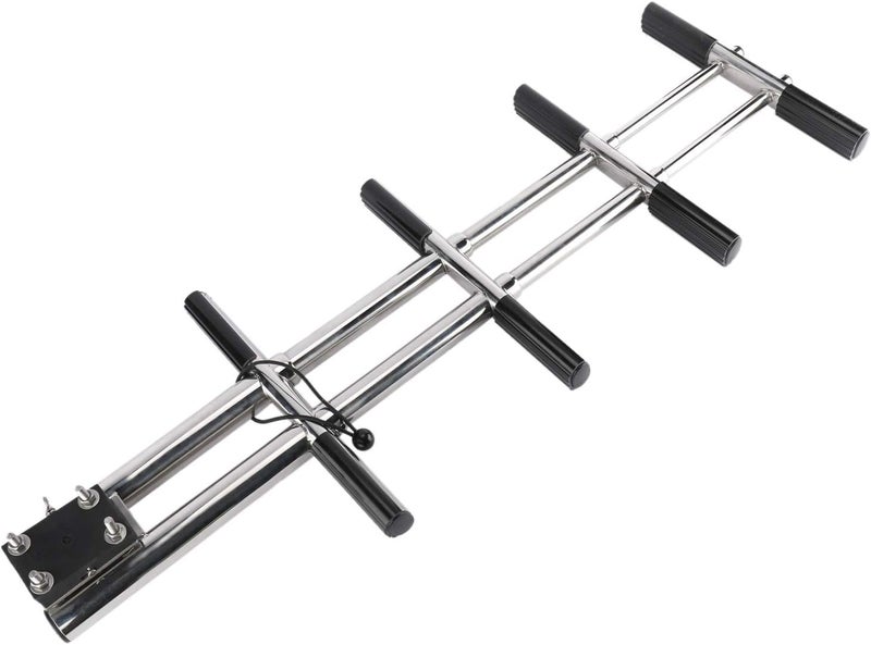 woobles 4 Step Dual Vertical Telescopic Boat Dive Ladder with transom mounting Bracket,316 Stainless Steel Sport Ladder for Marine Boat Yacht Swimming Pool - Image 3