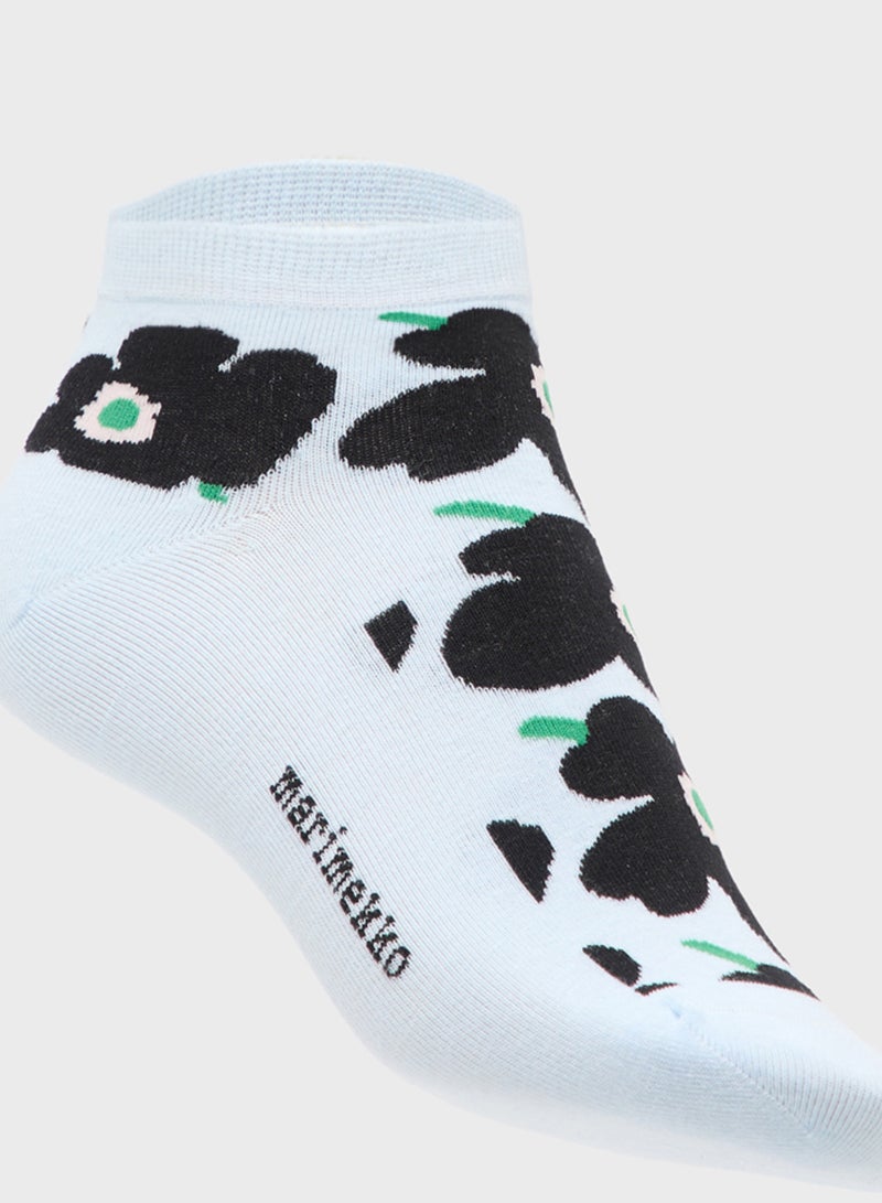 جينجر جوارب قطنية بطبعة زهور للكاحل - Image 2