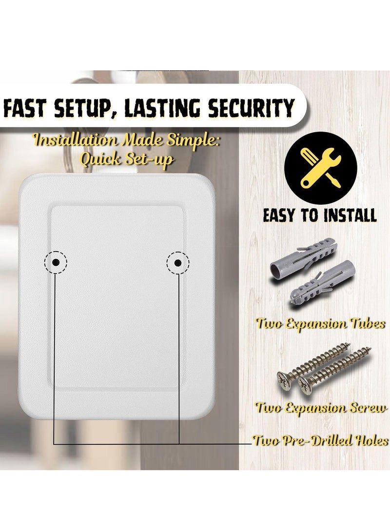 Key Cabinets 40 keys Lock Box for House Key - Iron Material Key Box for Wall with Key Hooks & Key Labels - Key Organizer Box and Safe for Car Real Estate Key Storage - Image 3