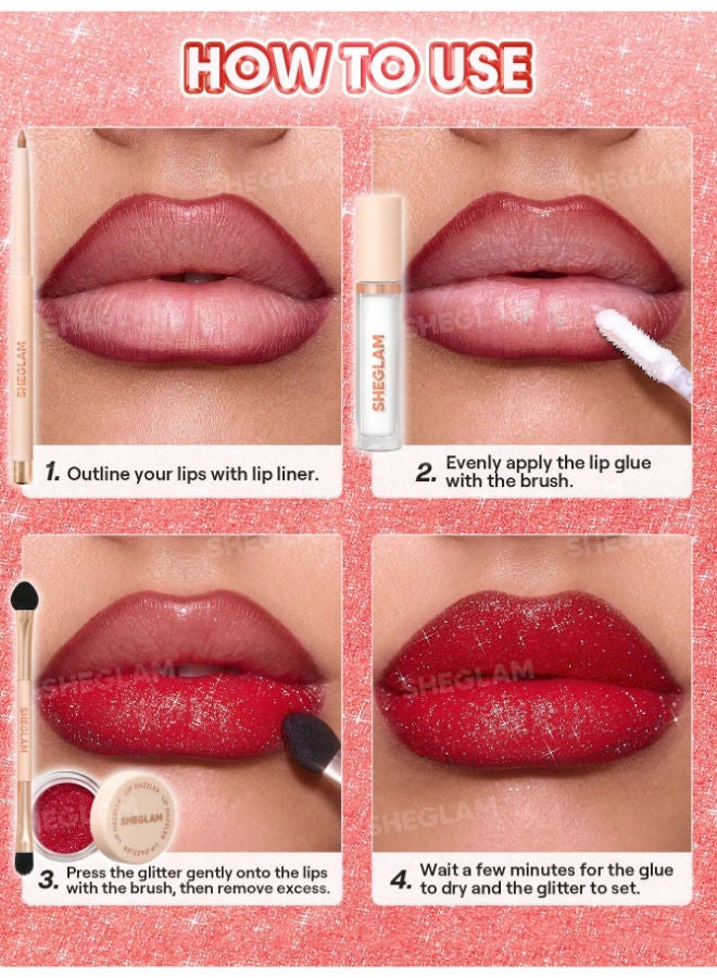 شيجلام Lip Dazzler Glitter Kit Curtain Call - Image 4