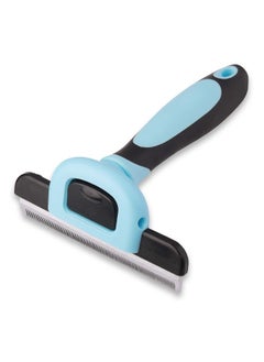 Pets First Professional Pet Brush - Grooming & Deshedding Tool for Cats & Dogs - Reduces Shedding, Dead Hair, Tangles - Detachable Stainless Steel Comb for Easy Cleaning - Soft Anti-Slip Handle,Blue - pzsku/ZD125FC846577A0E1A80AZ/45/_/1737031280/a1c43bd1-2c37-45e3-94bb-081c2c106d46