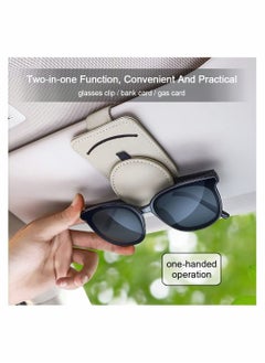 Sunglass Holder for Car Visor, Adsorption Sunglasses Holder Clip for Storing Glasses Card Mask, for Car Visor, Beige - pzsku/ZD1260479E5B5757E1736Z/45/_/1660631005/184967a1-be9c-43f7-91d6-4396fee5fe1f